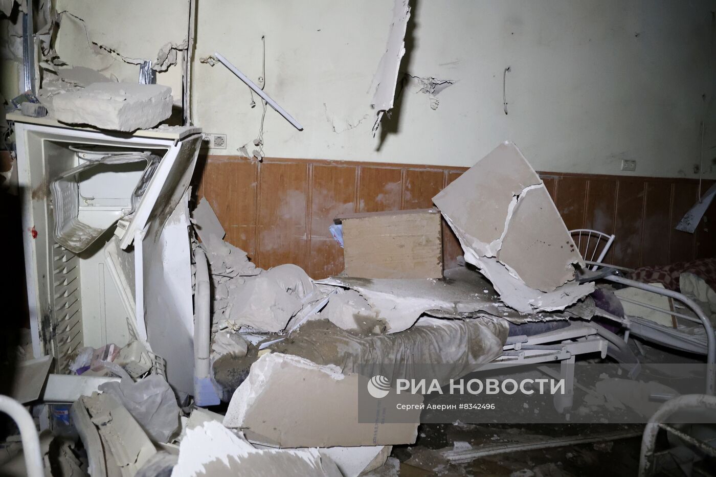 Последствия обстрела Донецка