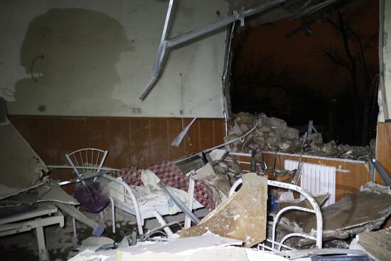 Последствия обстрела Донецка