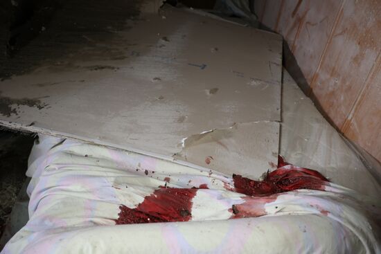 Последствия обстрела Донецка