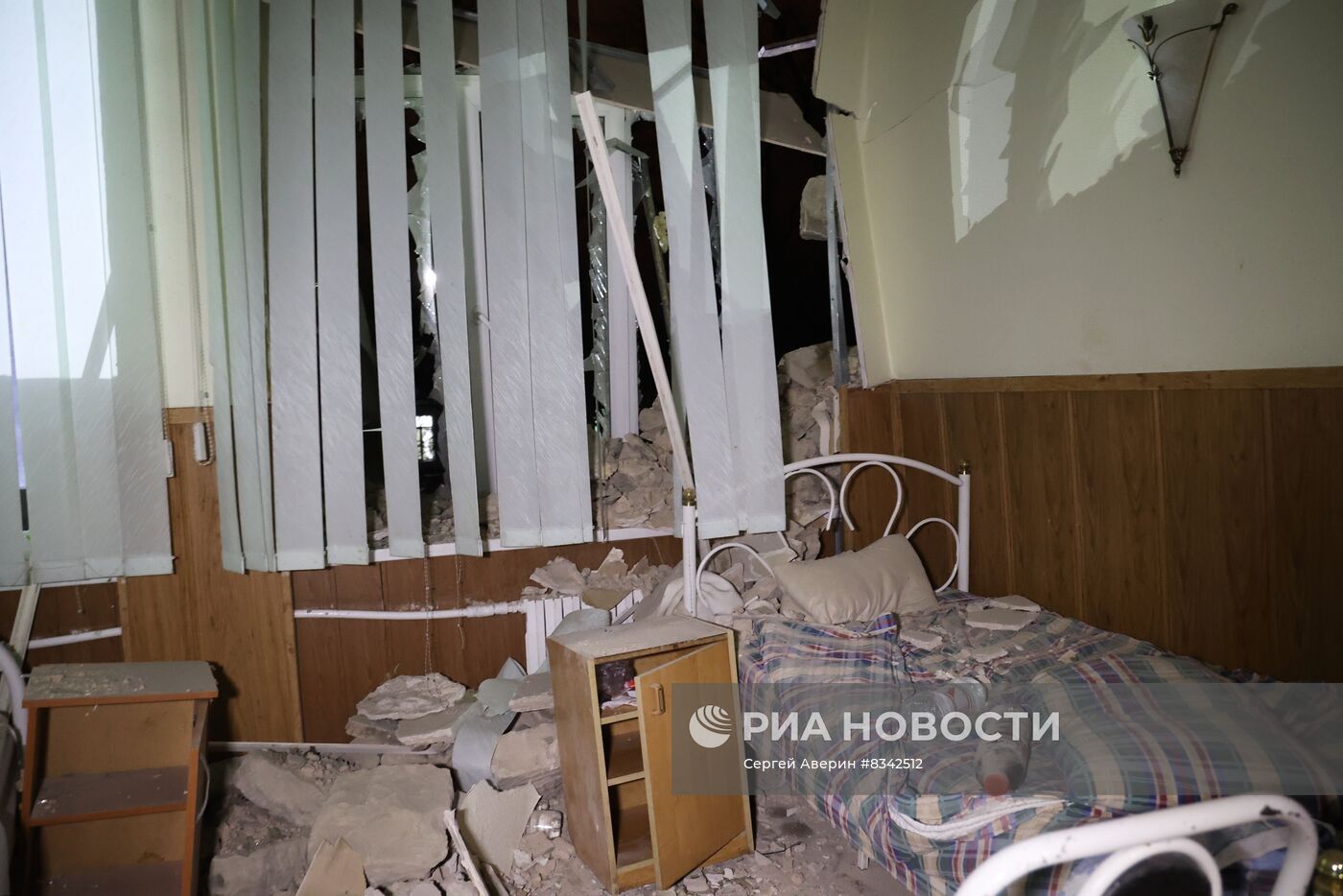 Последствия обстрела Донецка