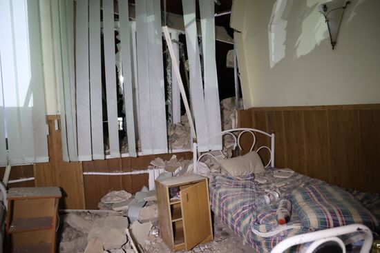 Последствия обстрела Донецка