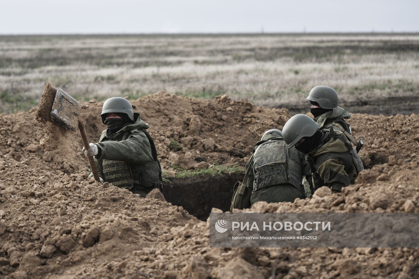 Военная подготовка мобилизованных на Запорожском направлении