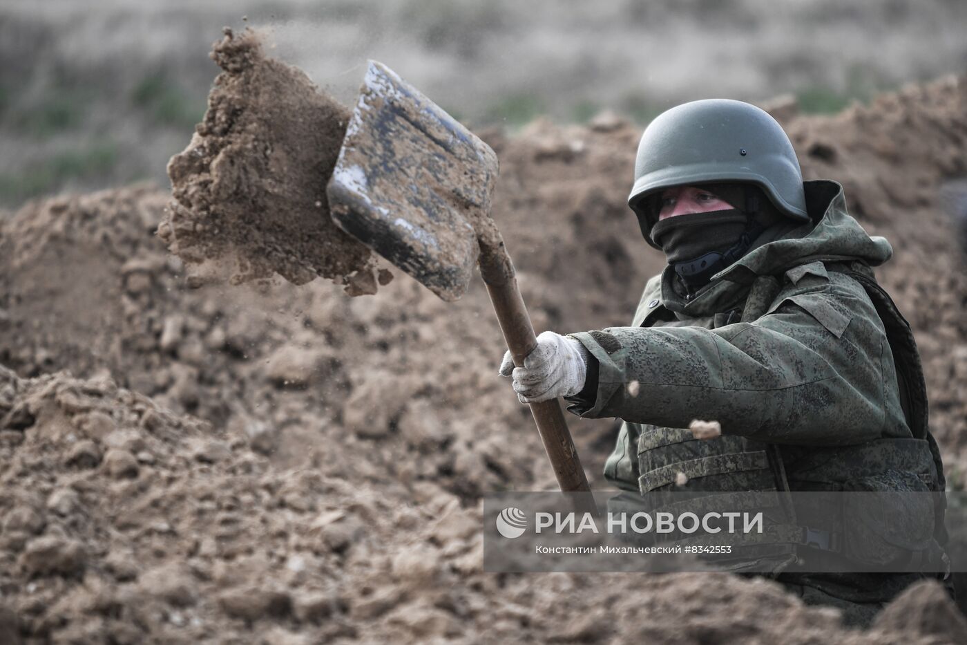 Военная подготовка мобилизованных на Запорожском направлении