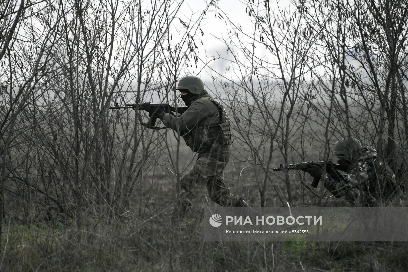 Военная подготовка мобилизованных на Запорожском направлении