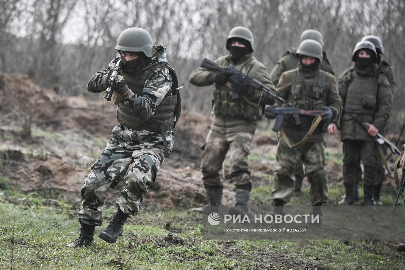 Военная подготовка мобилизованных на Запорожском направлении
