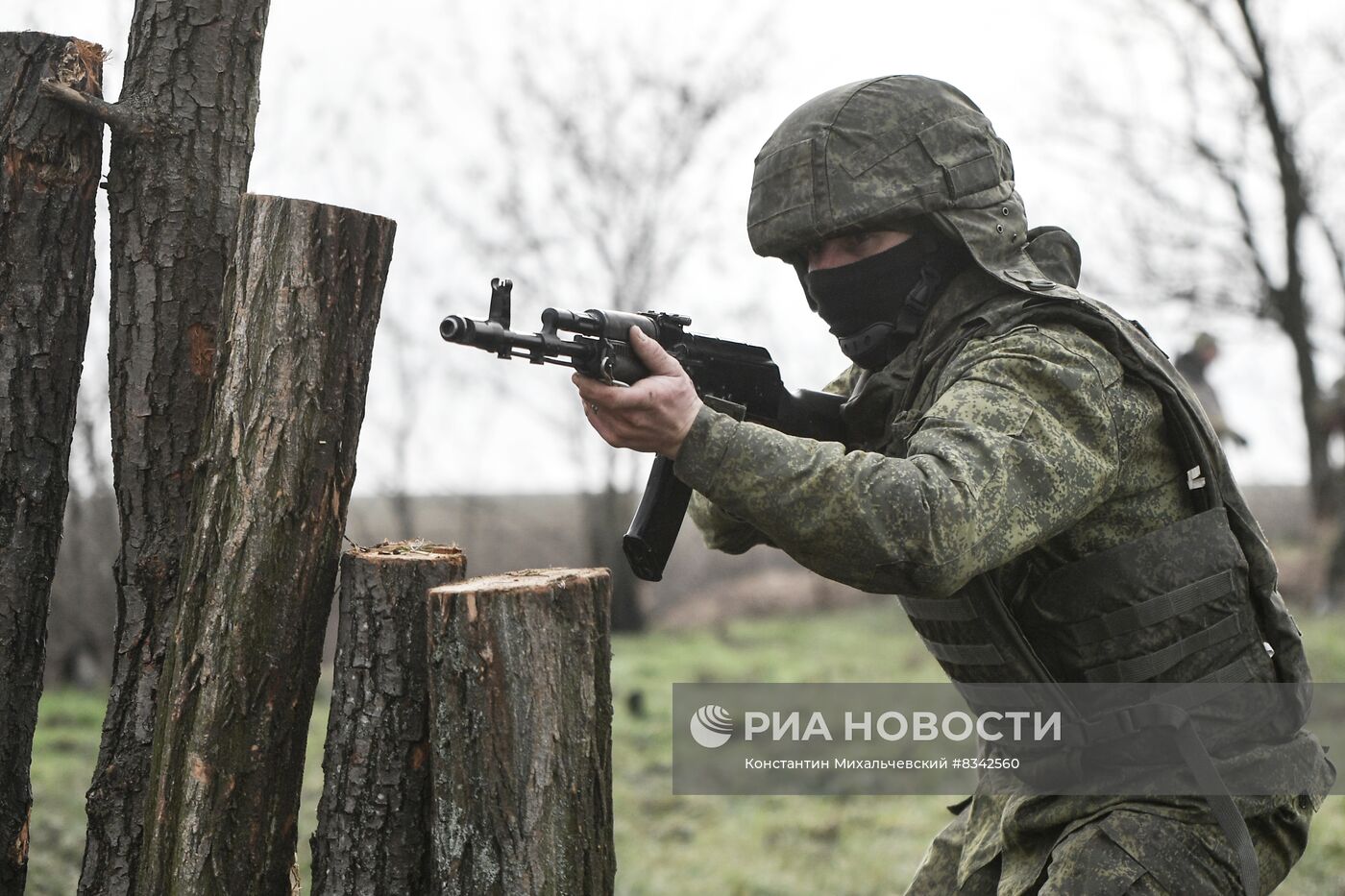 Военная подготовка мобилизованных на Запорожском направлении