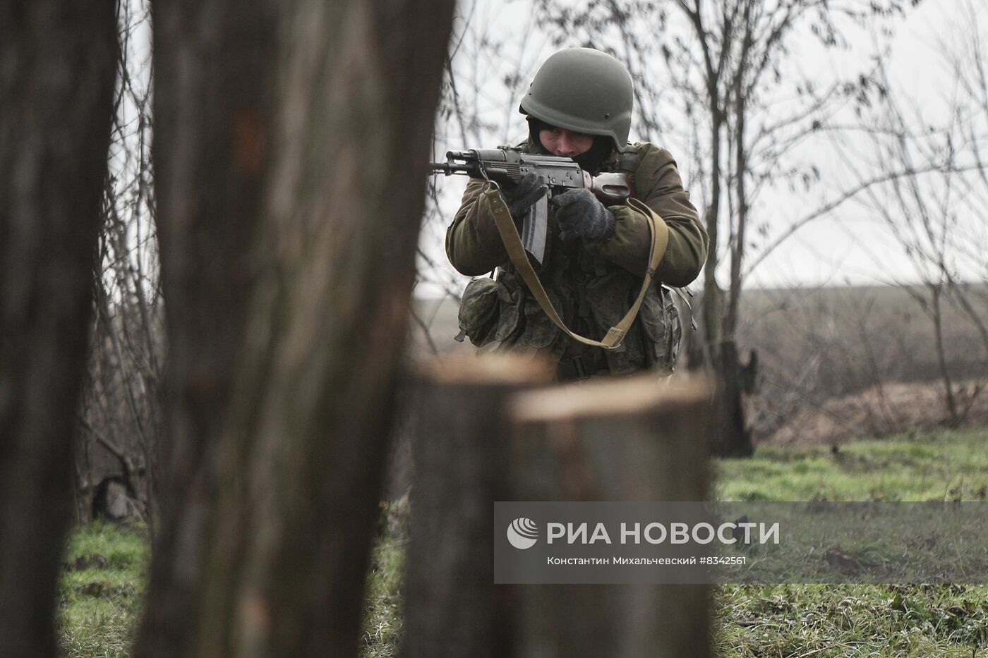 Военная подготовка мобилизованных на Запорожском направлении