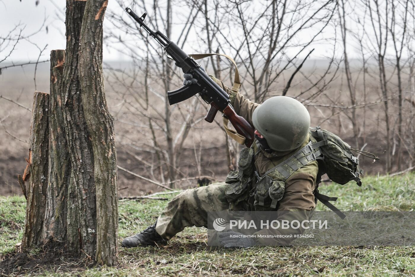 Военная подготовка мобилизованных на Запорожском направлении