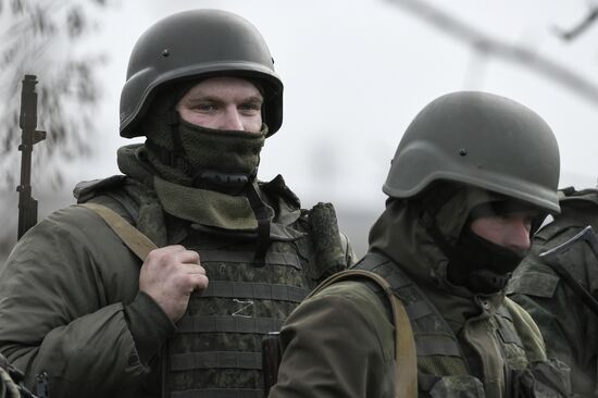 Военная подготовка мобилизованных на Запорожском направлении