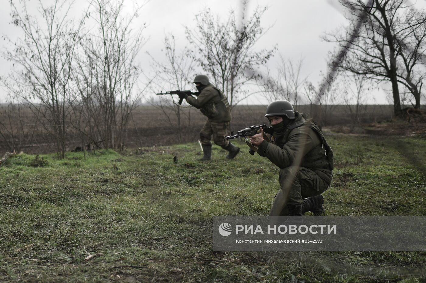 Военная подготовка мобилизованных на Запорожском направлении