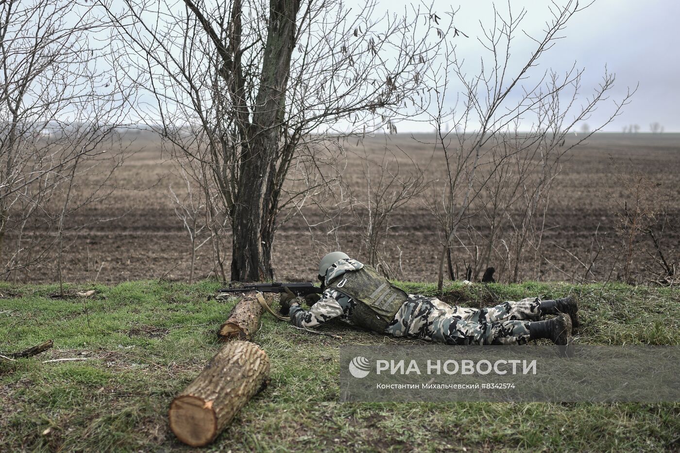 Военная подготовка мобилизованных на Запорожском направлении