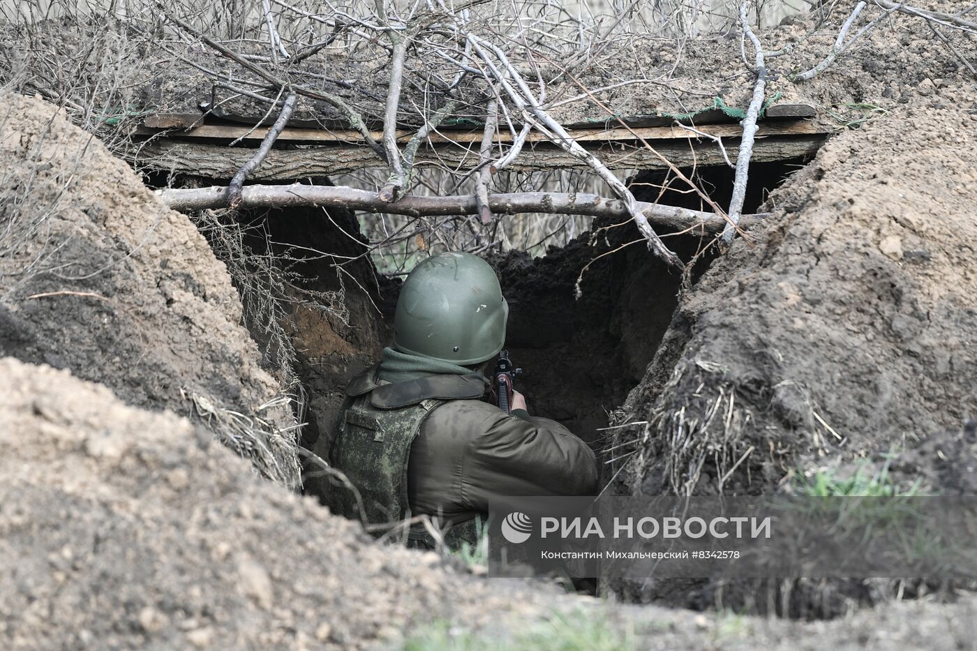 Военная подготовка мобилизованных на Запорожском направлении