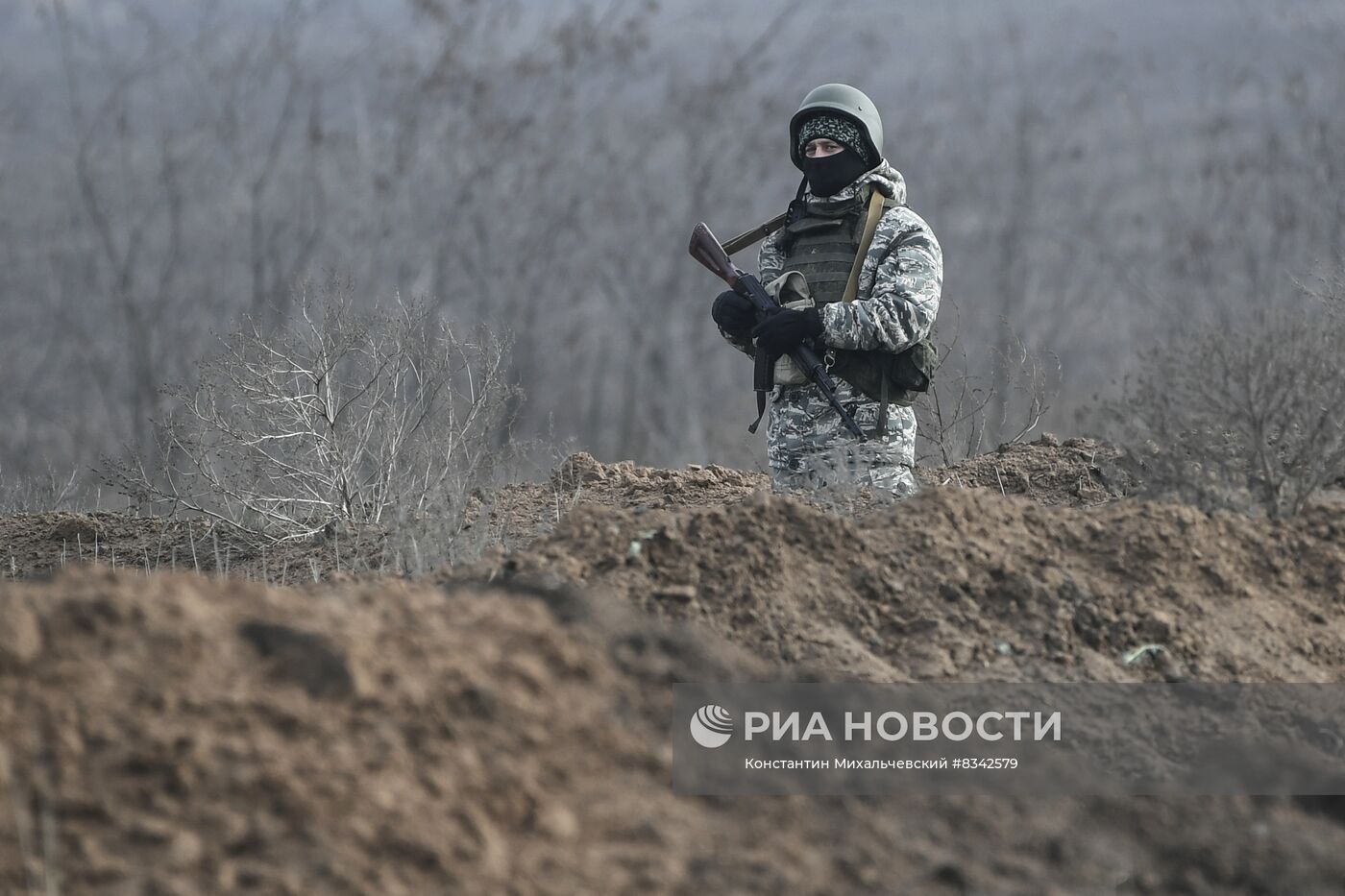 Военная подготовка мобилизованных на Запорожском направлении