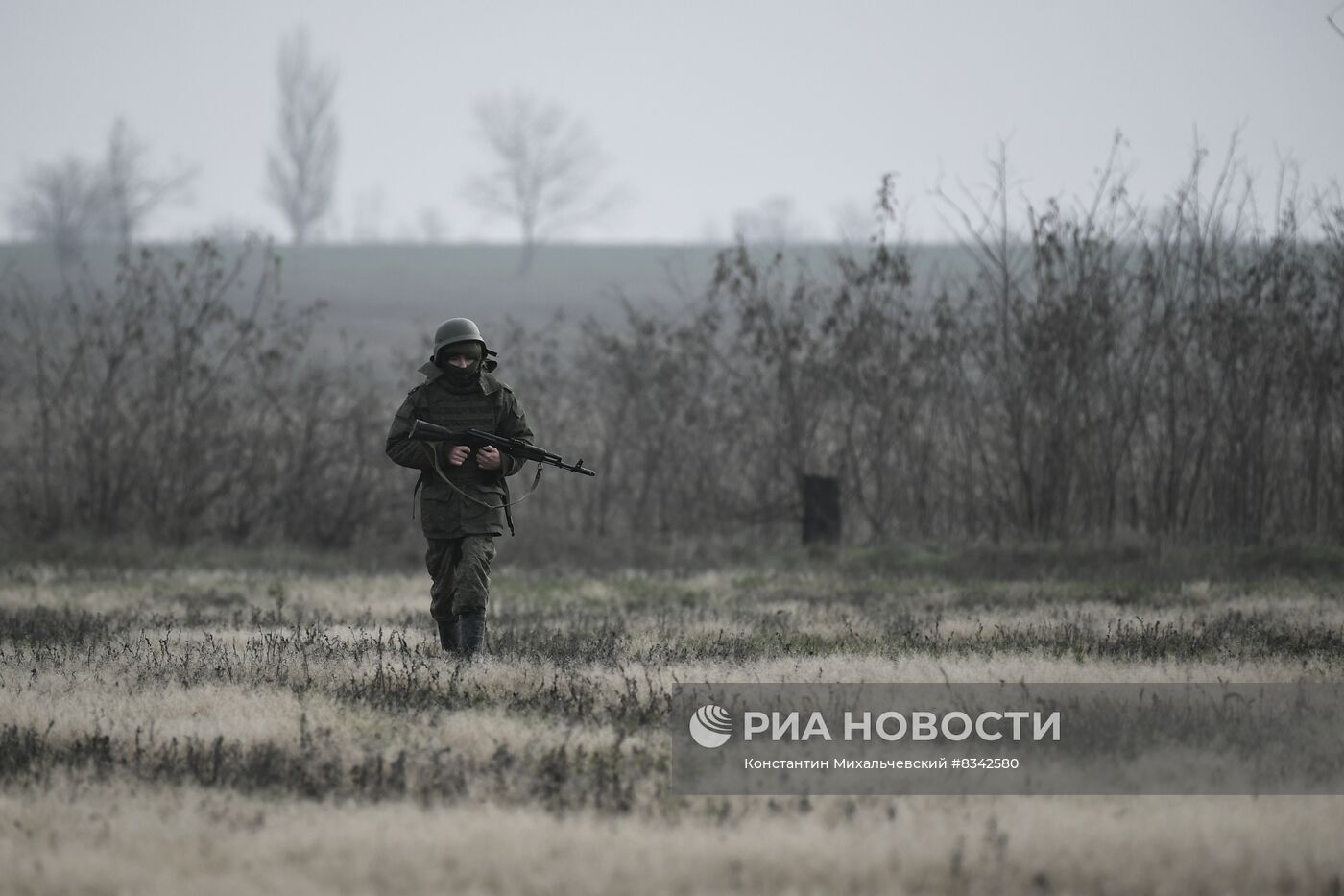 Военная подготовка мобилизованных на Запорожском направлении