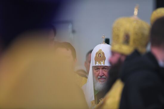 Патриаршее служение в день памяти Святителя Николая Чудотворца в Москве 