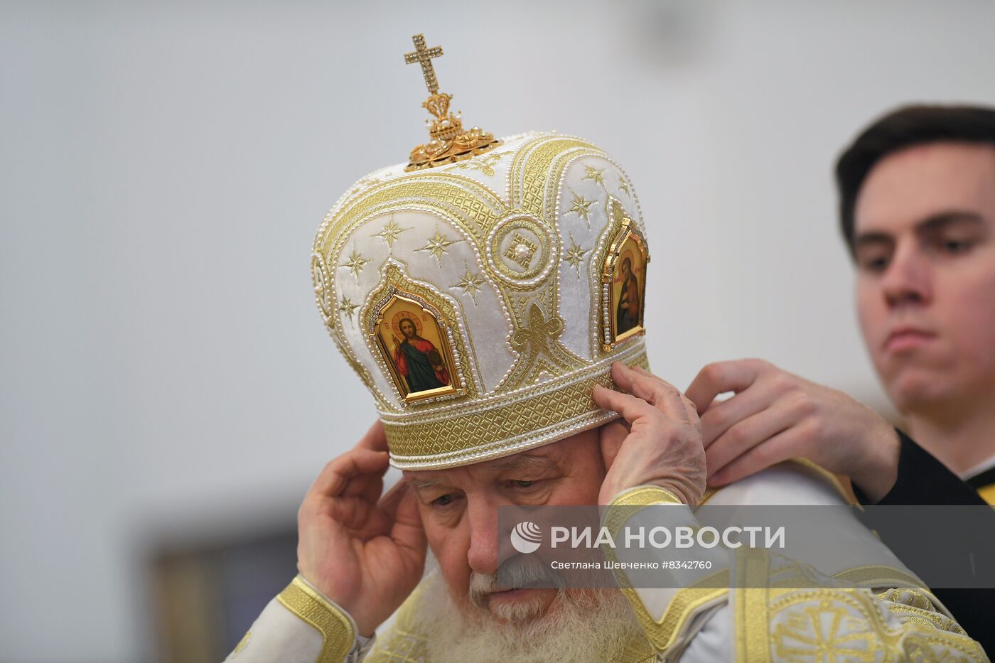 Патриаршее служение в день памяти Святителя Николая Чудотворца в Москве 