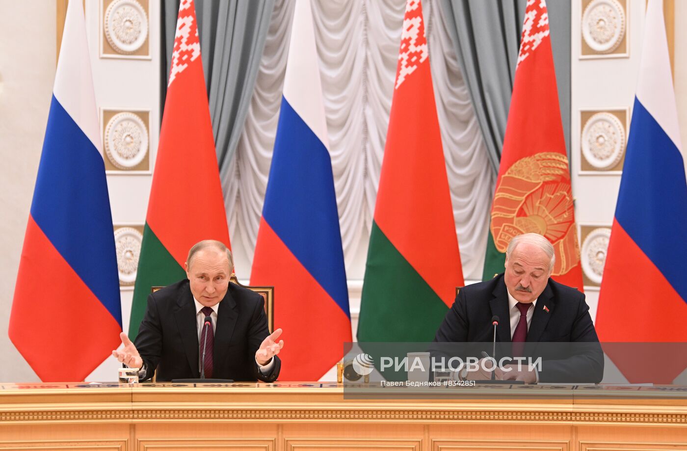 Рабочий визит президента РФ В. Путина в Белоруссию