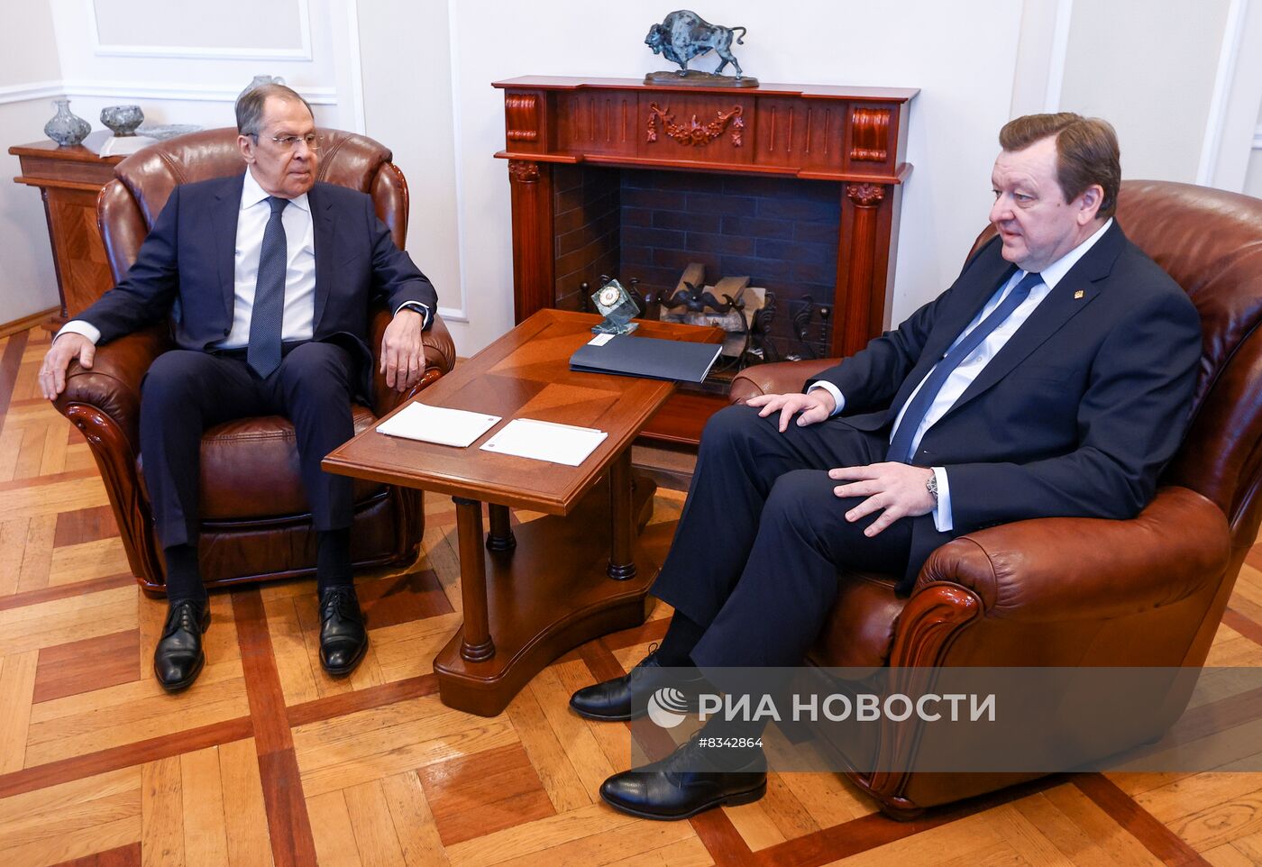 Встреча и переговоры министров иностранных дел РФ и Белоруссии С. Лаврова и С. Алейника