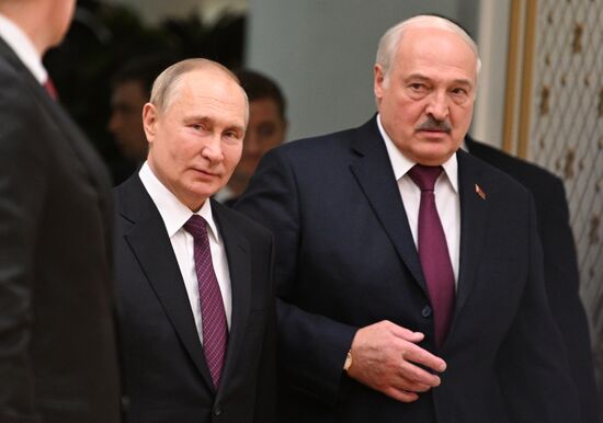 Рабочий визит президента РФ В. Путина в Белоруссию