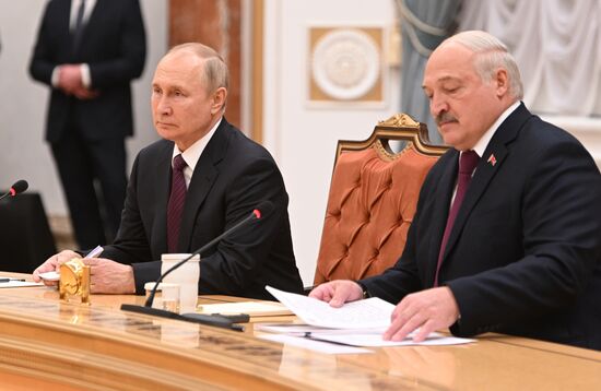 Рабочий визит президента РФ В. Путина в Белоруссию