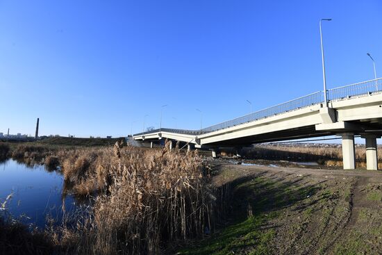 Ремонт подорванного моста на трассе Мелитополь – Бердянск