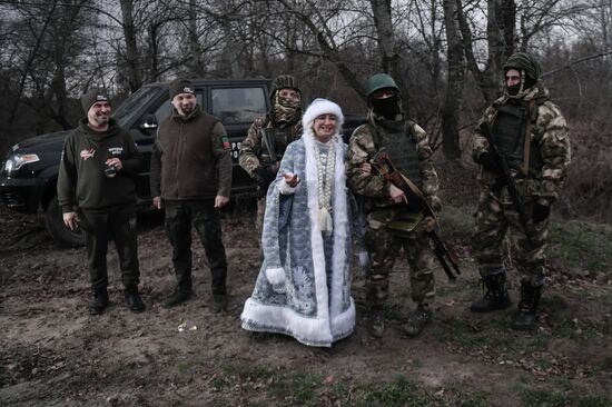 Раздача гуманитарной помощи от ОНФ мобилизованным 