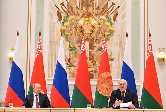 Рабочий визит президента РФ В. Путина в Белоруссию