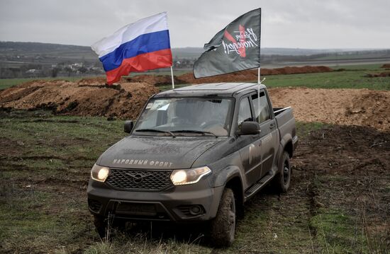 Раздача гуманитарной помощи от ОНФ мобилизованным 