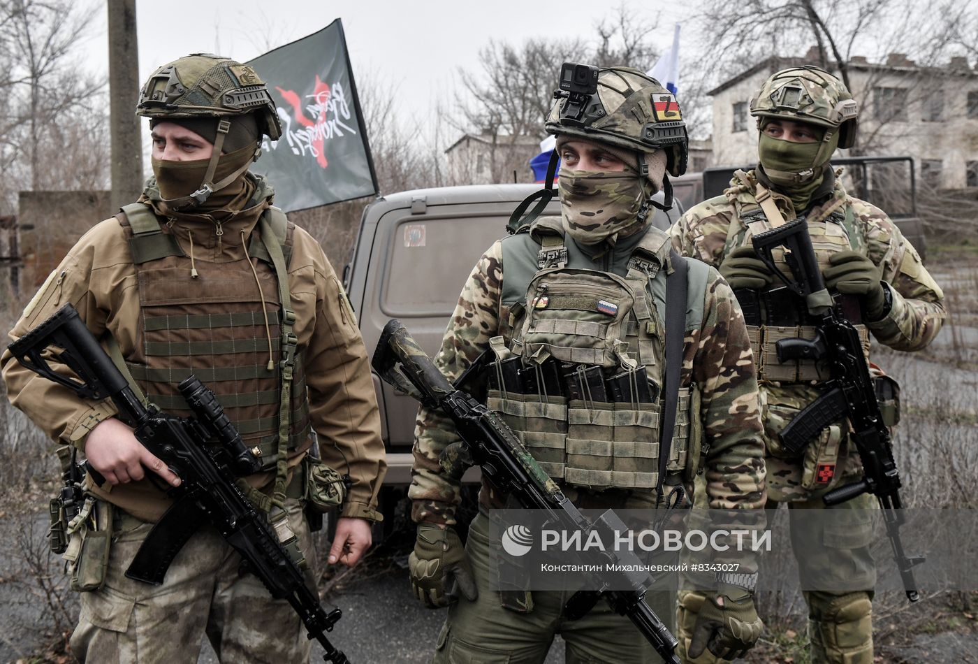 Раздача гуманитарной помощи от ОНФ мобилизованным 