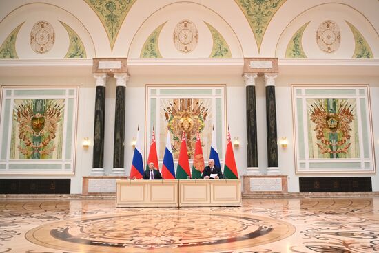 Рабочий визит президента РФ В. Путина в Белоруссию