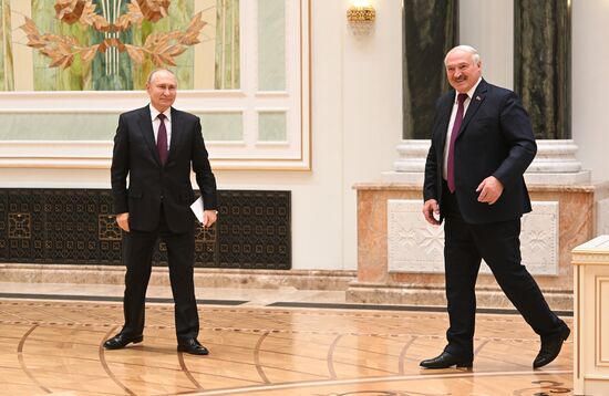 Рабочий визит президента РФ В. Путина в Белоруссию