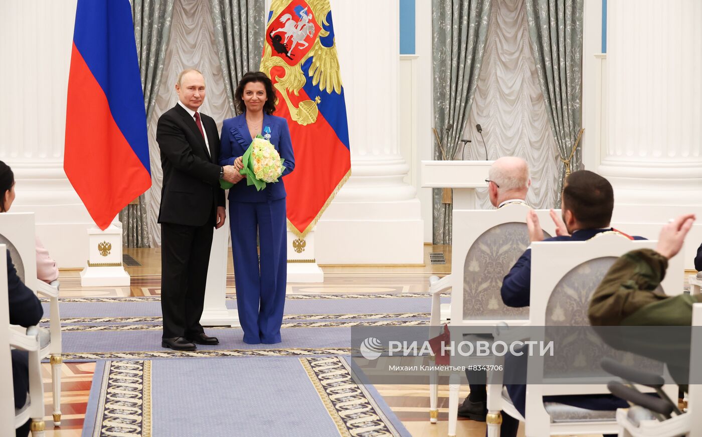 Президент РФ В. Путин принял участие в церемонии вручения госнаград