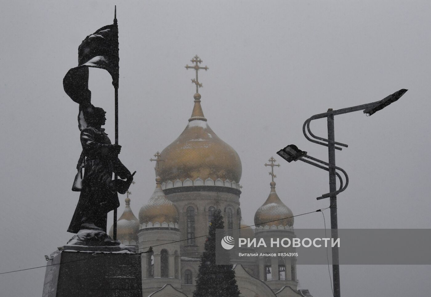 Снег во Владивостоке