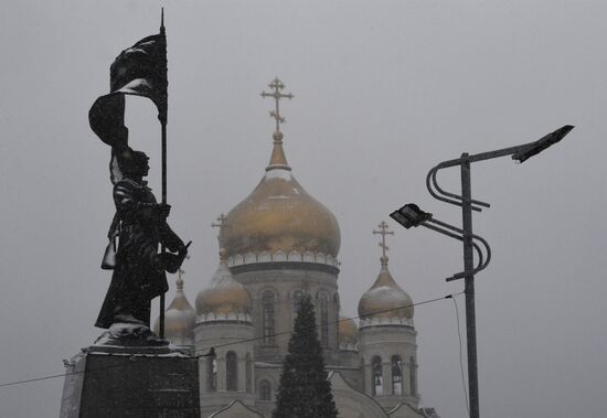 Снег во Владивостоке