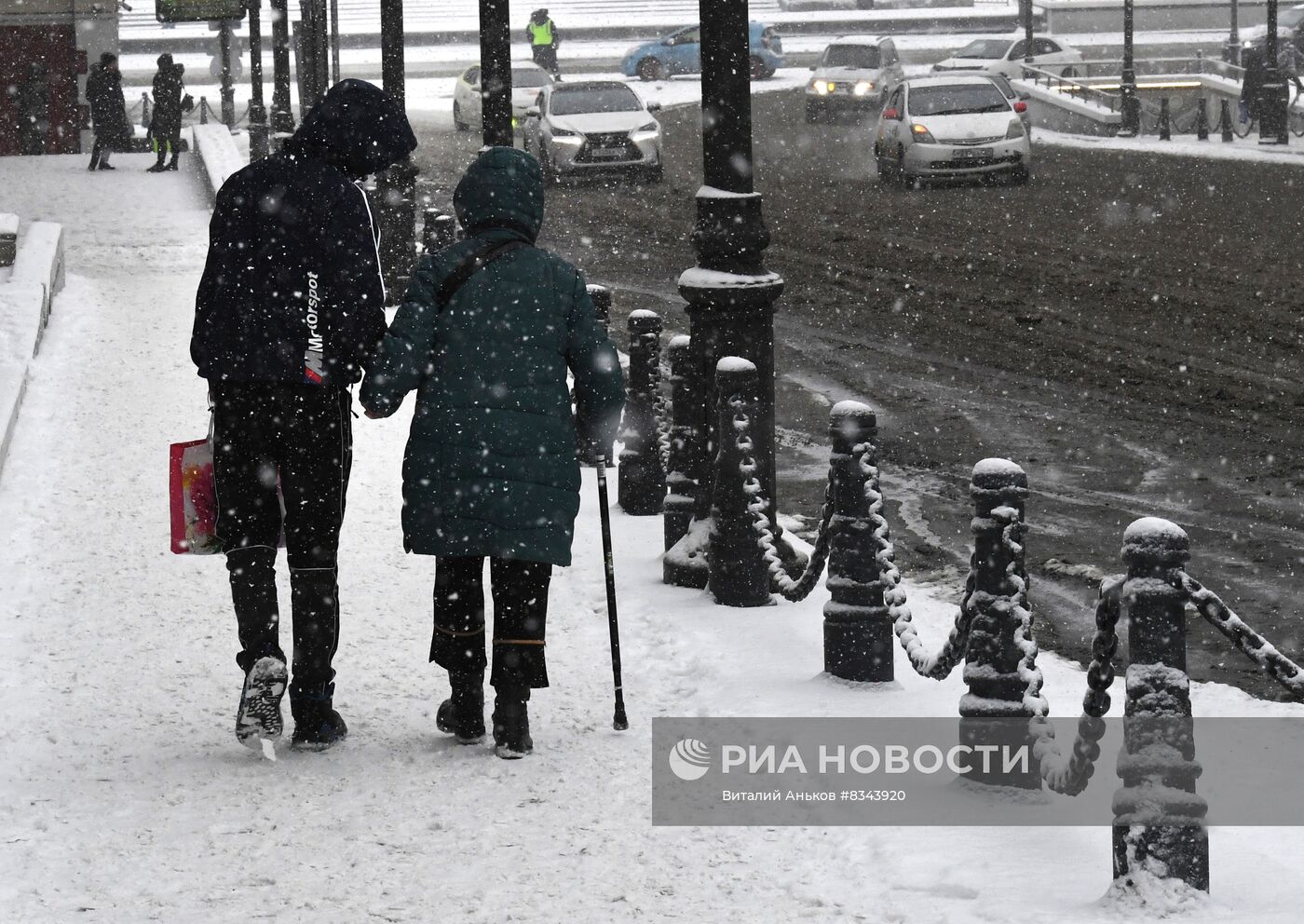 Снег во Владивостоке