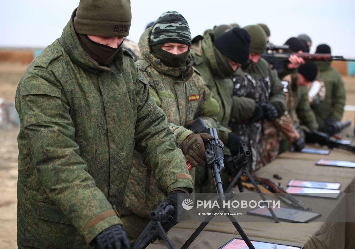 Военная подготовка мобилизованных в Волгоградской области