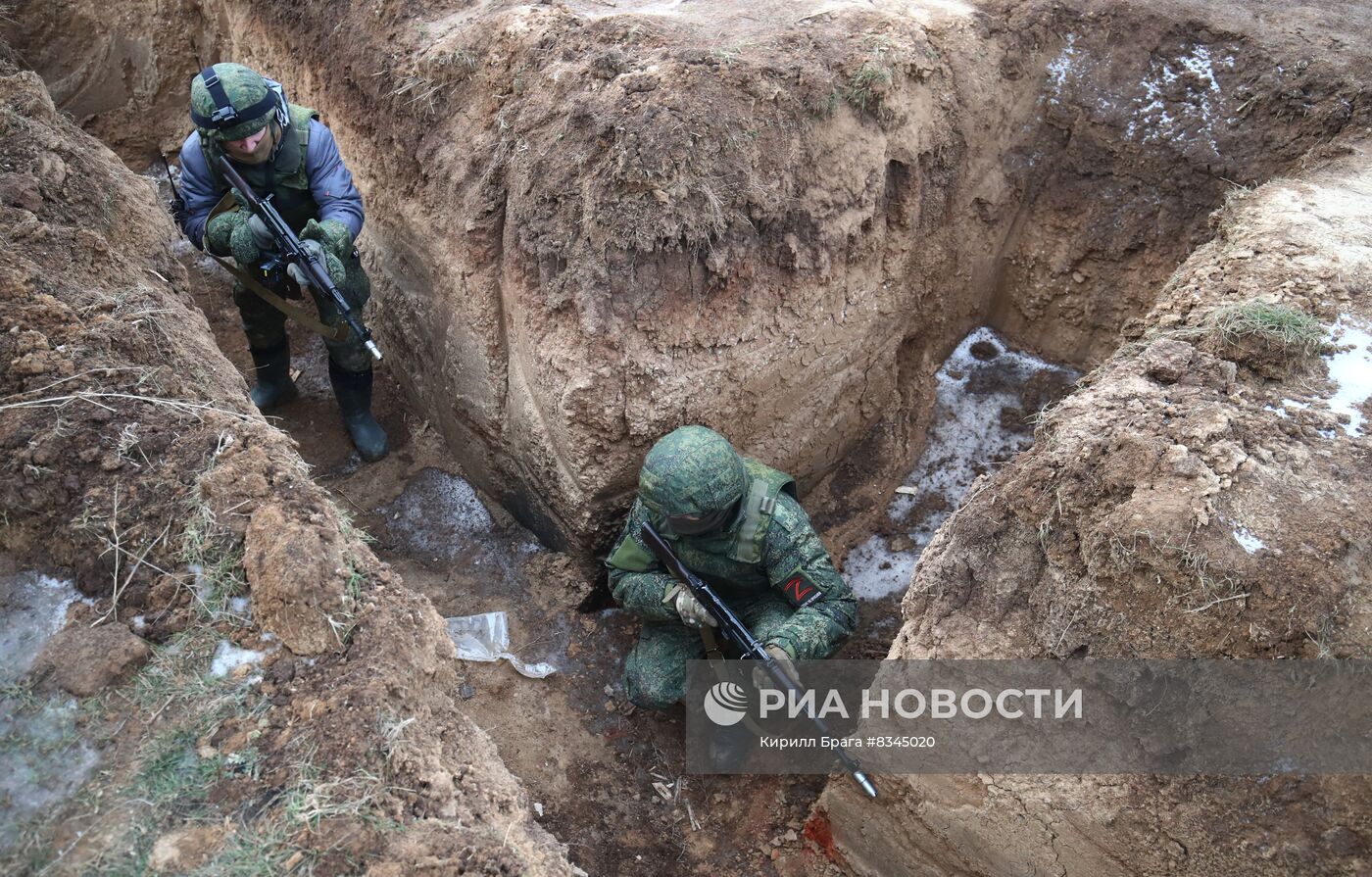 Военная подготовка мобилизованных в Волгоградской области