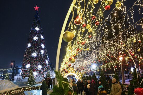 Первый Всероссийский съезд Дедов Морозов в Новосибирске