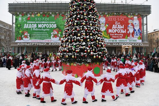 Первый Всероссийский съезд Дедов Морозов в Новосибирске