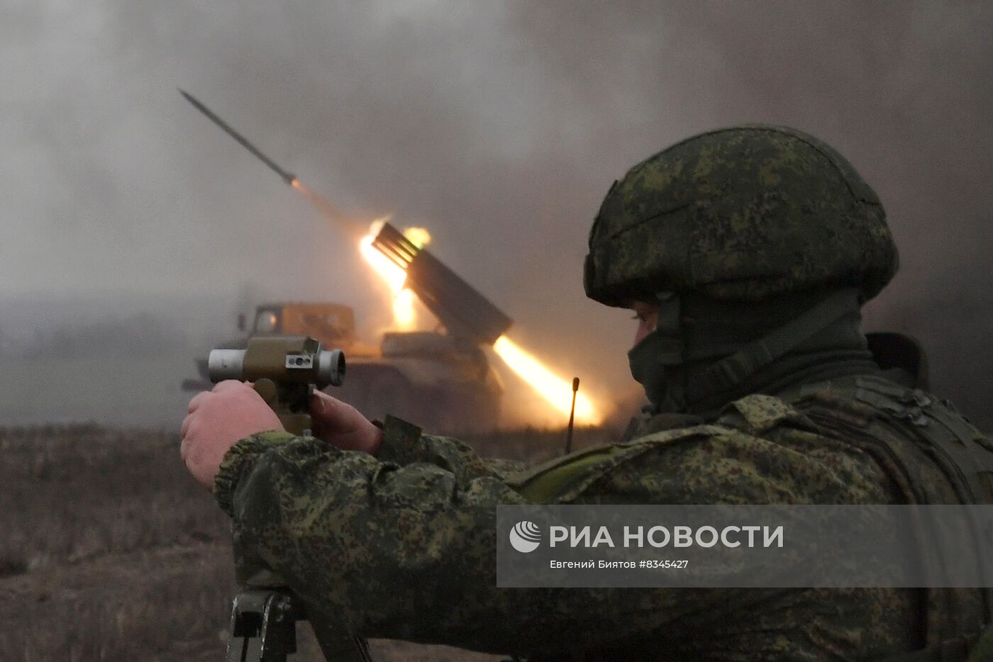 Работа РСЗО на Запорожском направлении