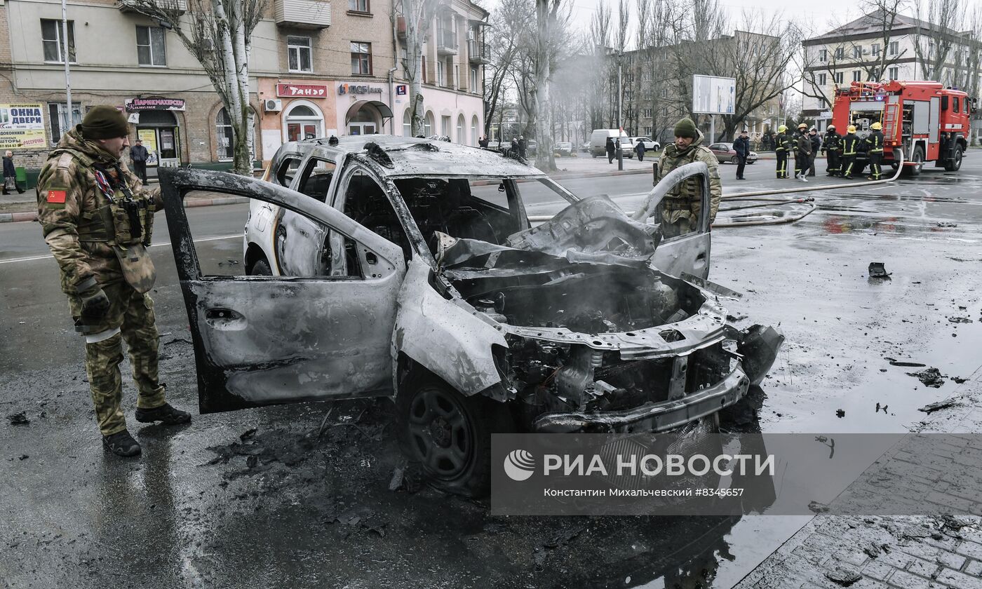 В центре Мелитополя взорвался автомобиль