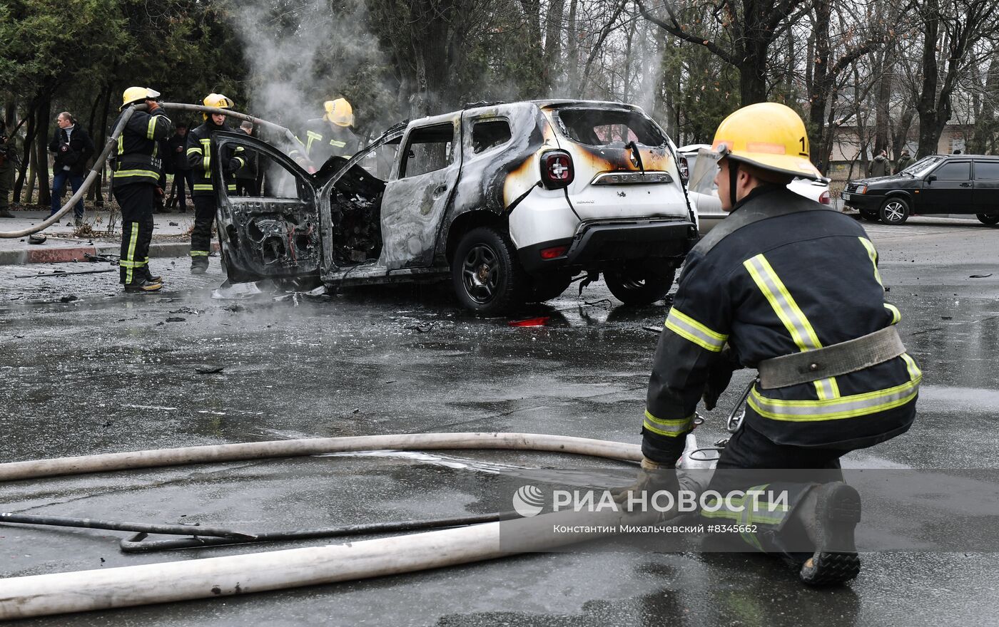В центре Мелитополя взорвался автомобиль