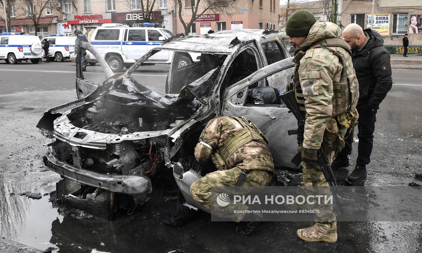 В центре Мелитополя взорвался автомобиль