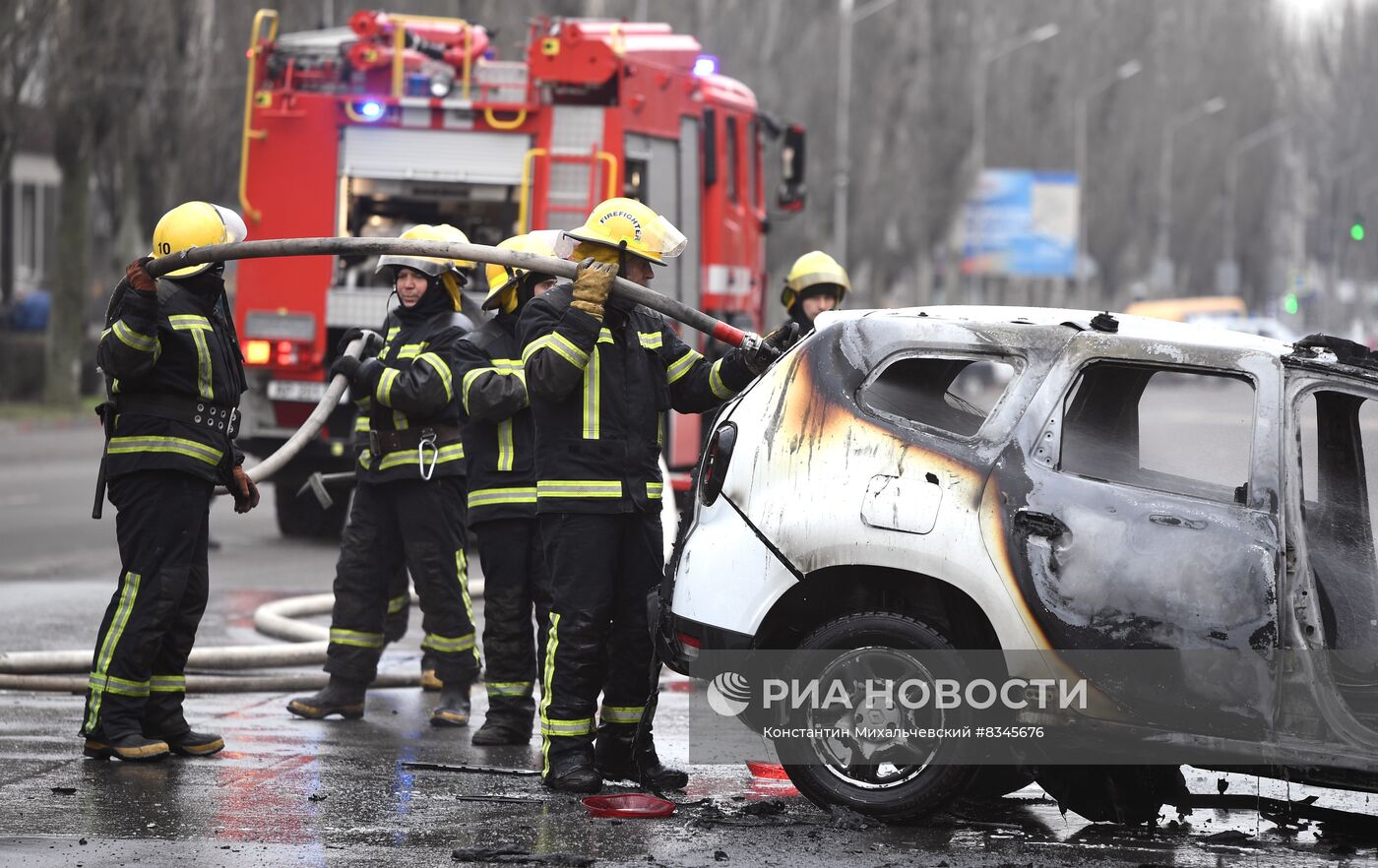 В центре Мелитополя взорвался автомобиль
