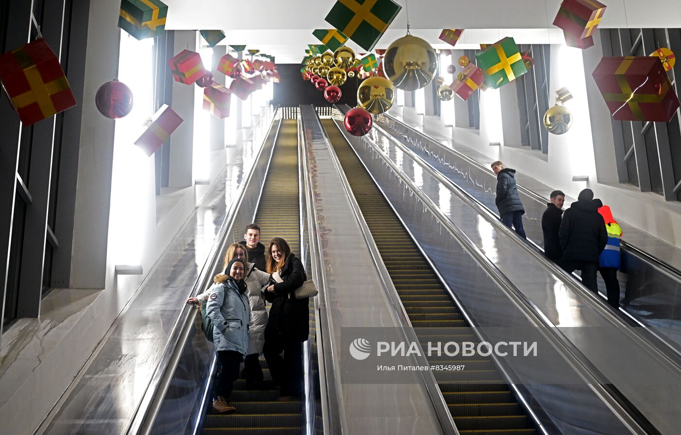 Технический пуск эскалаторной галереи на Воробьевых горах