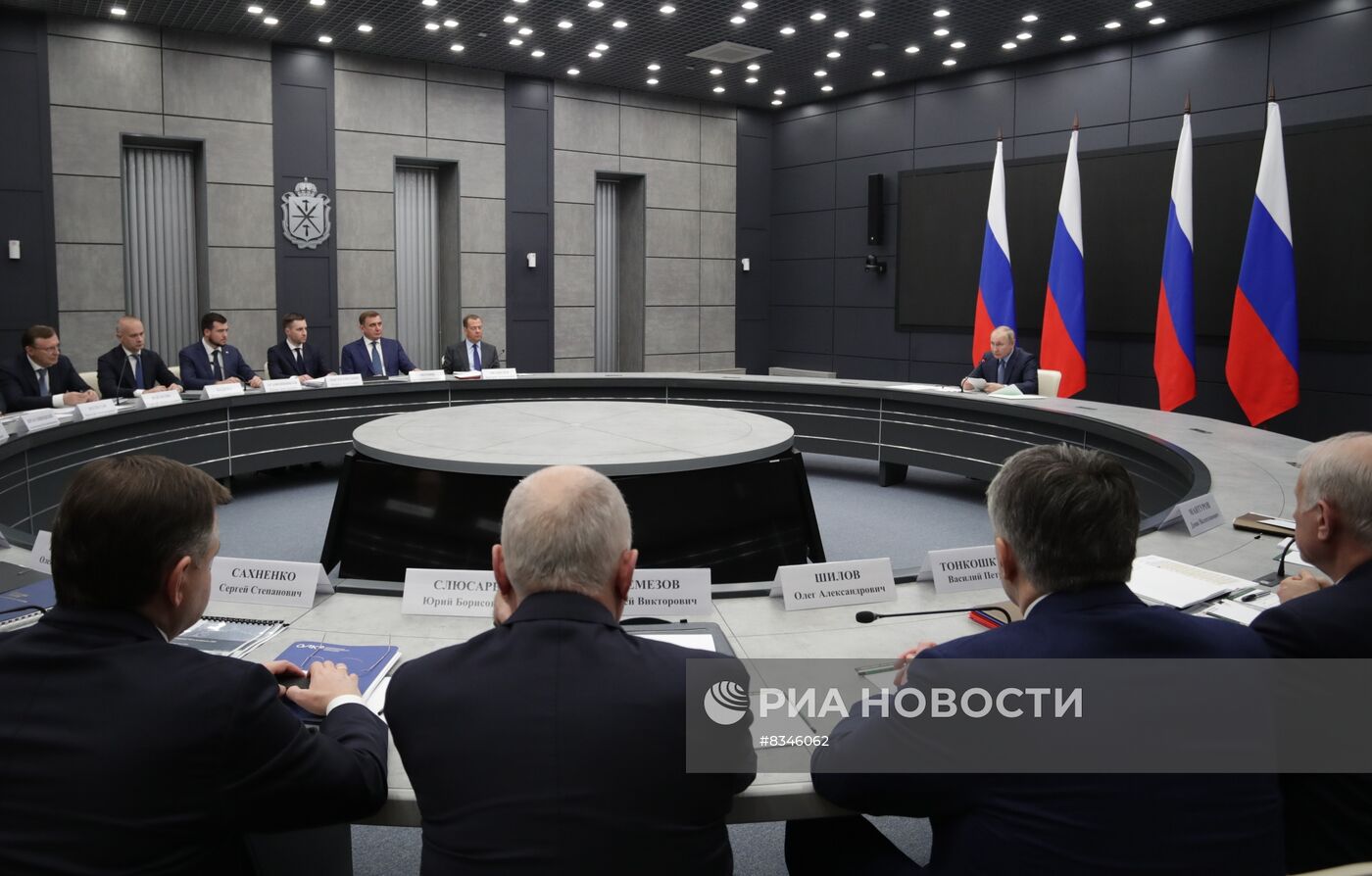 Рабочая поездка президента РФ В. Путина в Тулу