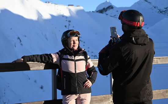 Старт горнолыжного сезона на курорте Красная поляна