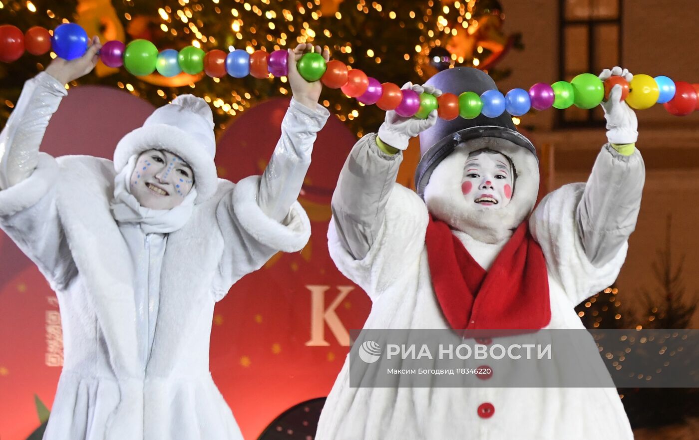 Открытие новогодней площадки во дворе Казанского Кремля