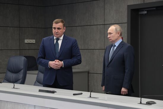 Рабочая поездка президента РФ В. Путина в Тулу