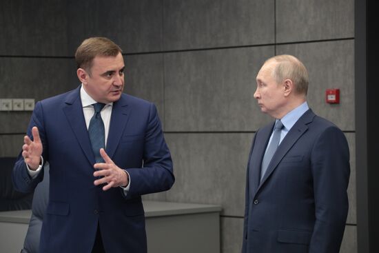 Рабочая поездка президента РФ В. Путина в Тулу